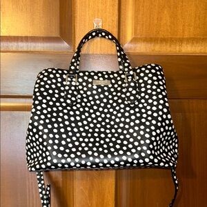 Kate Spade Black and White Polka Dot Satchel